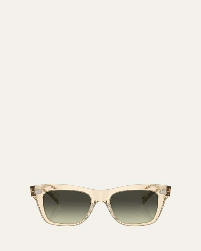 Ms. Oliver Gradient Acetate Square Sunglasses